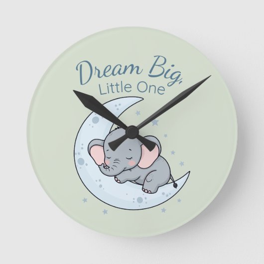 Dream Big, Little One Runde Wanduhr (Vorderseite)