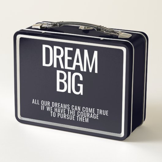 Dream Big Metal Lunchbox (Rückseite)