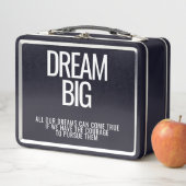 Dream Big Metal Lunchbox (Beispiel)