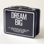 Dream Big Metal Lunchbox (Vorderseite)