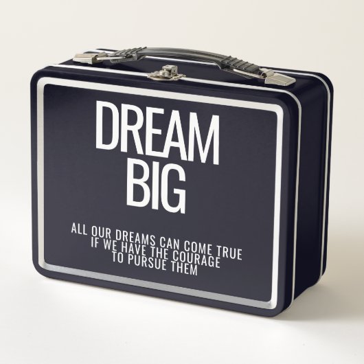 Dream Big Metal Lunchbox (Vorderseite)