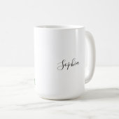 Dream Big Mija Individuelle Name Kaffeetasse (VorderseiteRechts)
