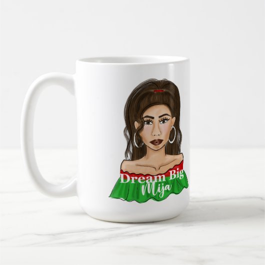 Dream Big Mija Individuelle Name Kaffeetasse (Links)
