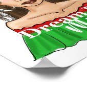 Dream Big Mija Quote Latina Portrait Poster (Ecke)