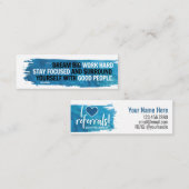 Dream Big Mini Card mit Herzreferenz zurück Visitenkarte (Vorne/Hinten)