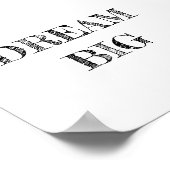 Dream Big Minimalistisch Poster (Ecke)