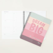 Dream Big Mint Pink Moderner Weekly undated Planne Planer (Anzeige)