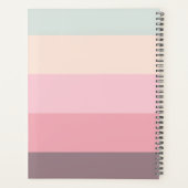 Dream Big Mint Pink Moderner Weekly undated Planne Planer (Rückseite)