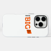 Dream Big Motivation Case-Mate iPhone Hülle (Rückseite (Horizontal))