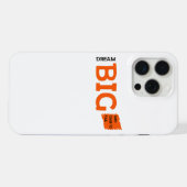 Dream Big Motivation iPhone Hülle (Rückseite (Horizontal))