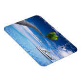 Dream Big Motivational Quote Beach Theme Magnet (Rechte Seite)