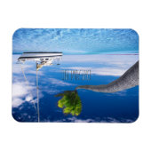 Dream Big Motivational Quote Beach Theme Magnet (Horizontal)
