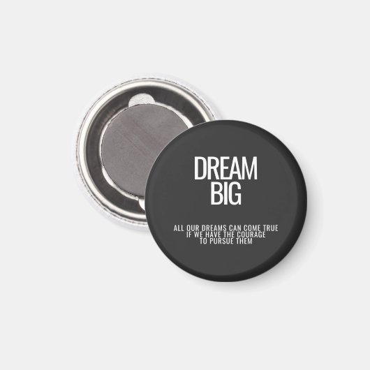 Dream Big Motivierend Magnet (Vorderseite/Rückseite)