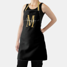Dream Big Motivierend Monogram Initial Gold Black