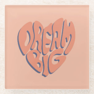 Dream Big: Motivierend Ratschläge von Coral und Ap Glasuntersetzer