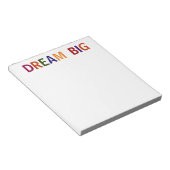 Dream Big Multicolored Notizblock (angewinkelt)