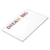 Dream Big Multicolored Notizblock (angewinkelt)