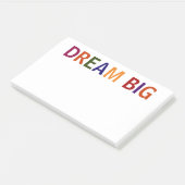 Dream Big Multicolored Post-it Klebezettel (angewinkelt)