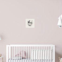 Dream Big - Niedliches Lächeln Cloud Poster für Ki