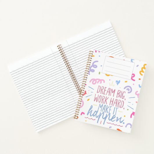 "Dream Big"-Notebook Notizblock (Innenseite)
