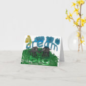 Dream Big Notecard Karte (Gelbe Blume)