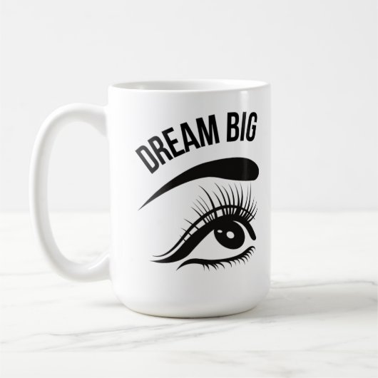 Dream Big Optician Augen Kaffeetasse (Links)
