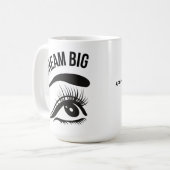 Dream Big Optician Augen Kaffeetasse (Vorderseite Links)