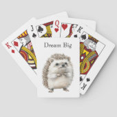 Dream Big (or personalize) Hedgehog   Spielkarten (Rückseite)