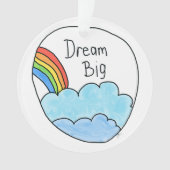 "Dream Big" Ornament (Vorderseite)