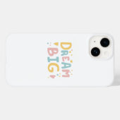 Dream Big Pastel Hearts Case-Mate iPhone Hülle (Rückseite (Horizontal))