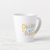 Dream Big Pastel Hearts Milchtasse (Rechte Ecke)