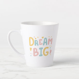 Dream Big Pastel Hearts Milchtasse