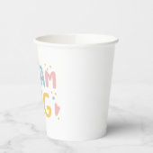 Dream Big Pastel Hearts Pappbecher (Links)