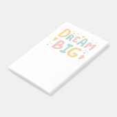 Dream Big Pastel Hearts Post-it Klebezettel (angewinkelt)