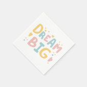 Dream Big Pastel Hearts Serviette (Ecke)