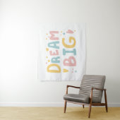 Dream Big Pastel Hearts Wandteppich (Beispiel)