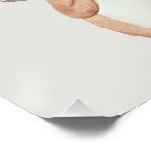 "Dream Big" Personalisiert Raccoon Holloons Poster (Ecke)