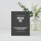 Dream Big Postcard Postkarte (Stehend Vorderseite)