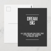 Dream Big Postcard Postkarte (Vorne/Hinten)