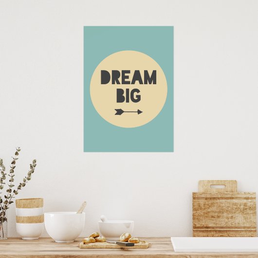 Dream Big Poster (Küche)