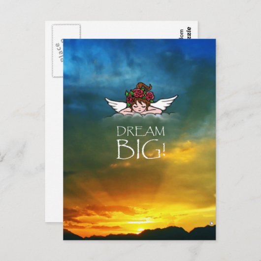 Dream Big Postkarte (Vorne/Hinten)