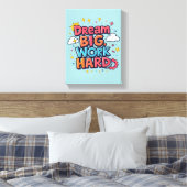 *Dream Big* - Premium Wrapped Canvas (Glanz) Leinwanddruck (Insitu (Schlafzimmer))
