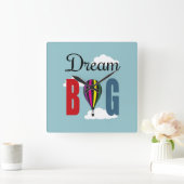 Dream big quadratische wanduhr (Zuhause)