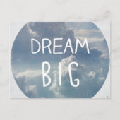 Dream Big Quote Postkarte (Vorderseite)