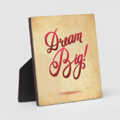 Dream Big Red Fotoplatte (Vorderseite)