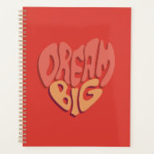 Dream Big: Red Heart Powerful Slogan Planer (Vorderseite)