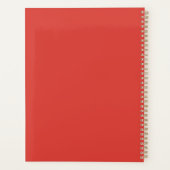 Dream Big: Red Heart Powerful Slogan Planer (Rückseite)