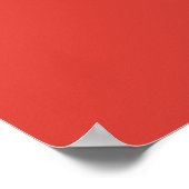 Dream Big: Red Heart Powerful Slogan Poster (Ecke)
