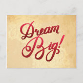 Dream Big Red Postkarte (Vorderseite)