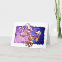 DREAM BIG REINDEER (matte) von Jeff Willis Art